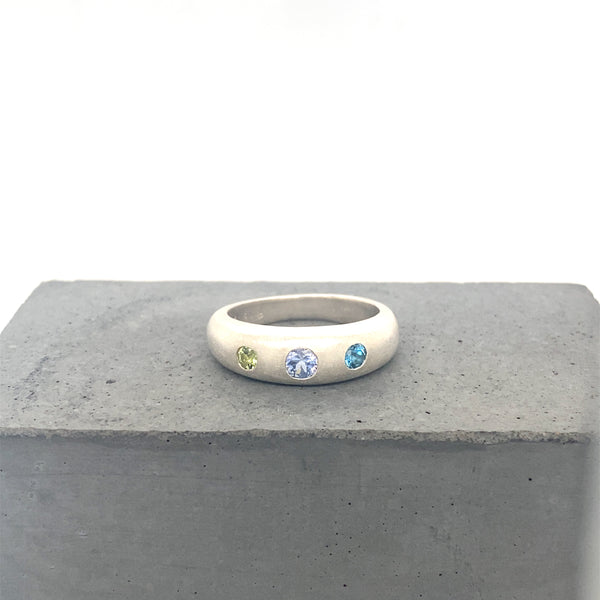 Balance and Play Gem Colour Ring - Sapphire, topaz & Peridot