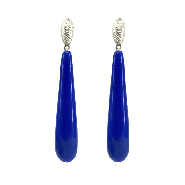 BLUE HANDMADE VENETIAN GLASS EARRINGS
