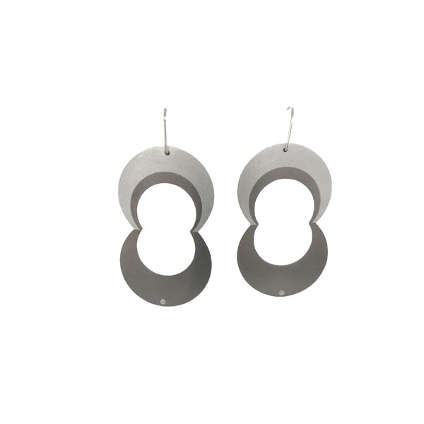 Married Metal Silver & Monel "Zara" Drop Earrings