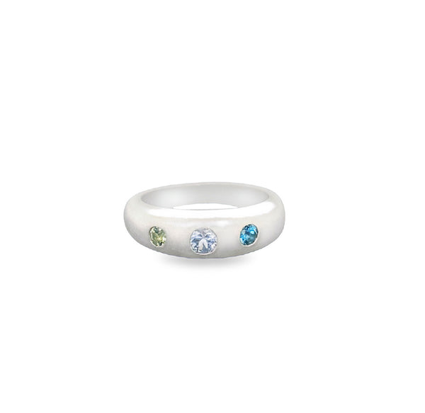 Balance and Play Gem Colour Ring - Sapphire, topaz & Peridot